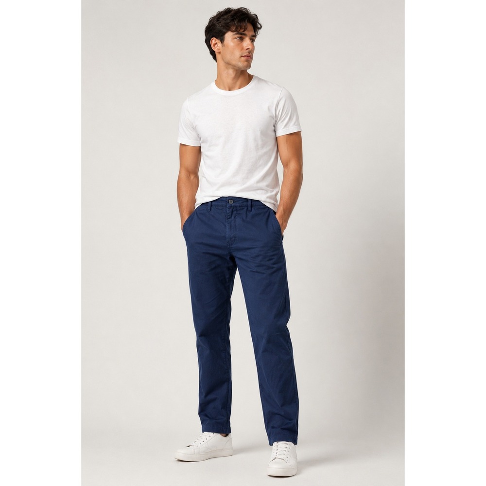 Member's Mark Mason 5 Pocket Pant Mens 36x32 Dark Navy Straight Fit Stretch